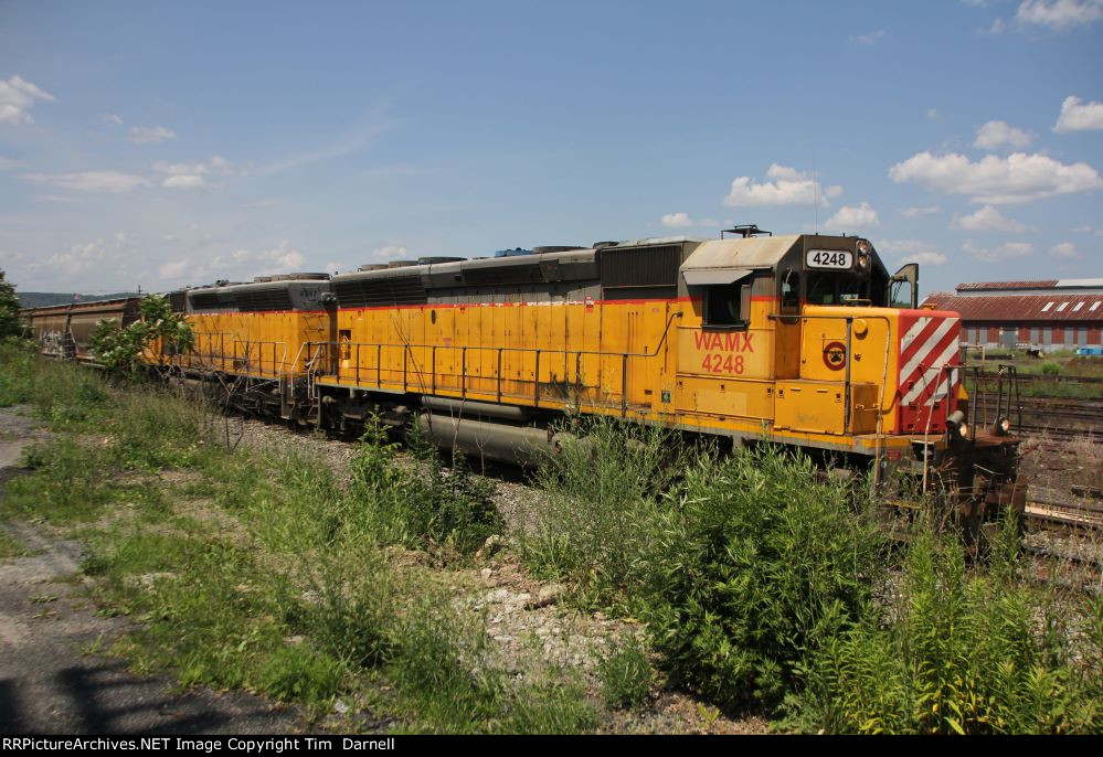 WAMX 4248 waits its turn in the yard